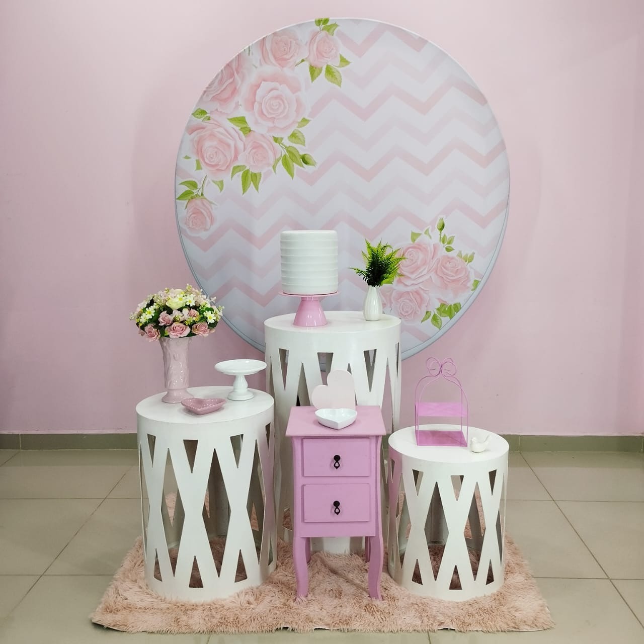 Kit Adulto Floral Rosa Numero 14 - pampegueemonte