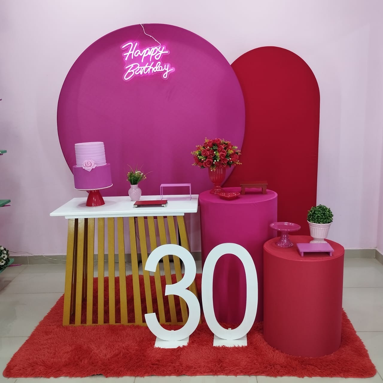 Kit Pink E Vermelho Numero 1  - pampegueemonte
