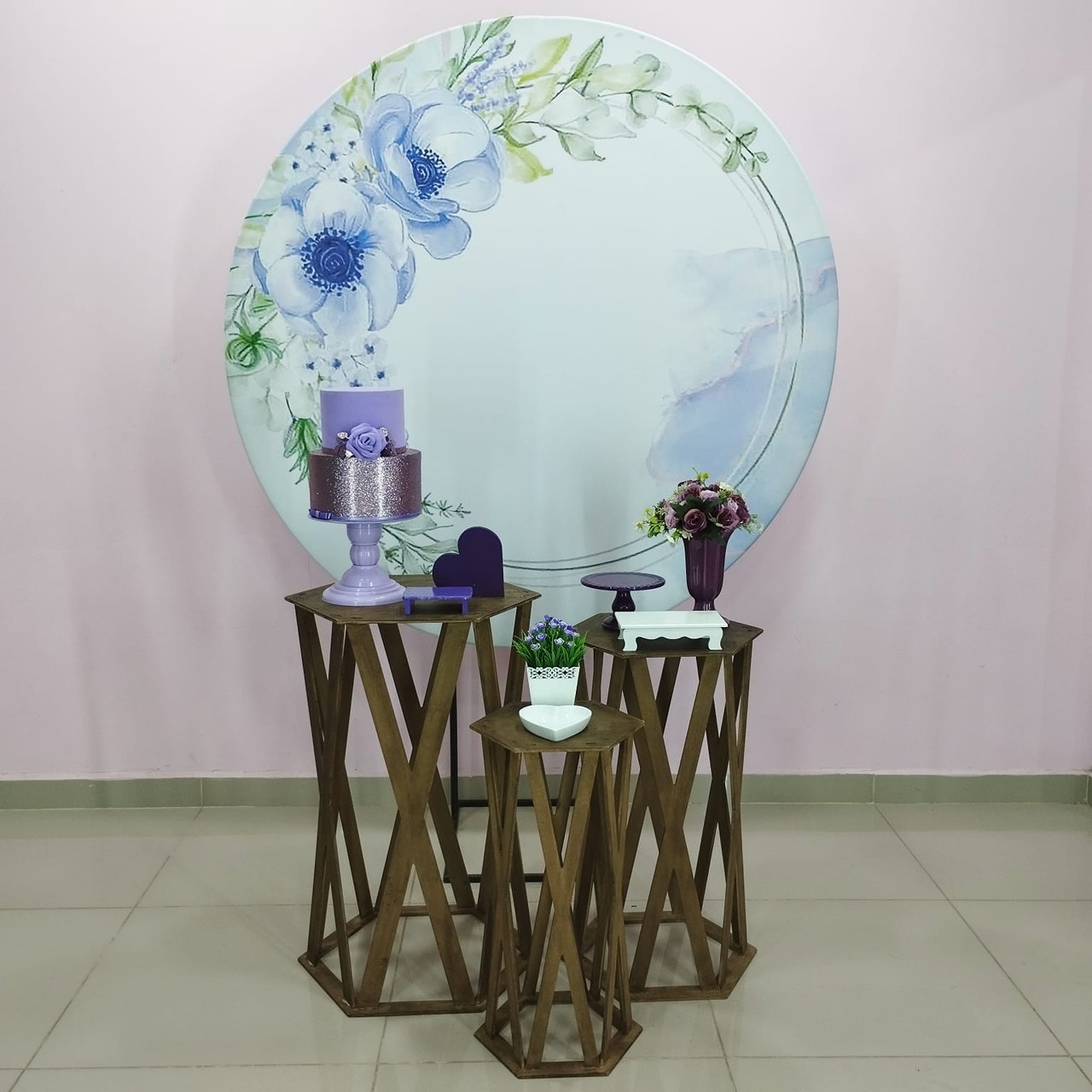 Kit Adulto Floral Lilás Número 4 - pampegueemonte