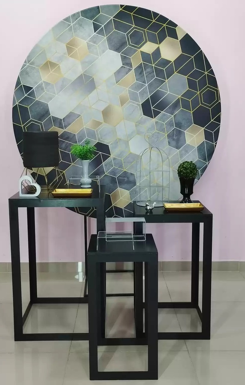 Kit Adulto Cinza Dourado E Preto Numero 2 - pampegueemonte