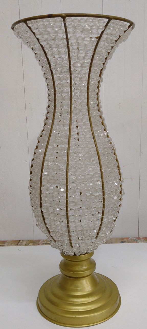 Vaso de Pedraria Dourado Alto  - pampegueemonte