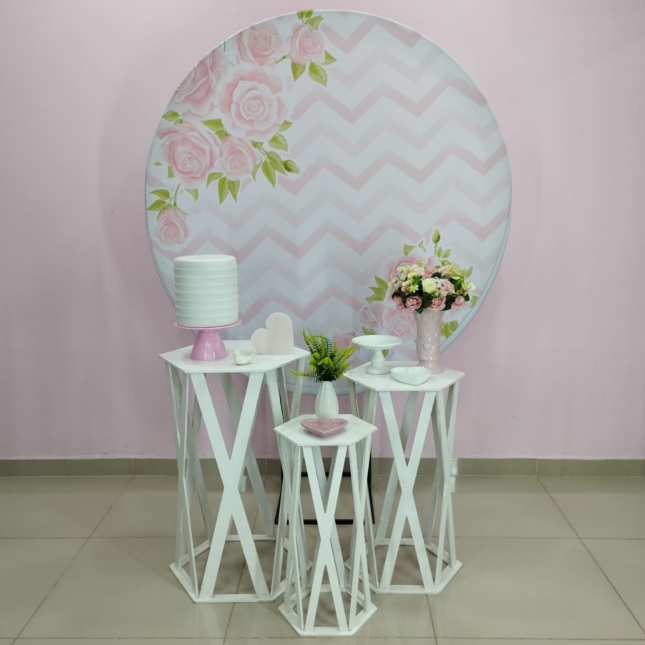 Kit Adulto Floral Rosa Numero 6 - pampegueemonte