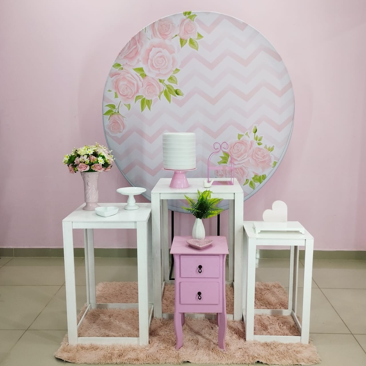 Kit Adulto Floral Rosa Numero 13 - pampegueemonte
