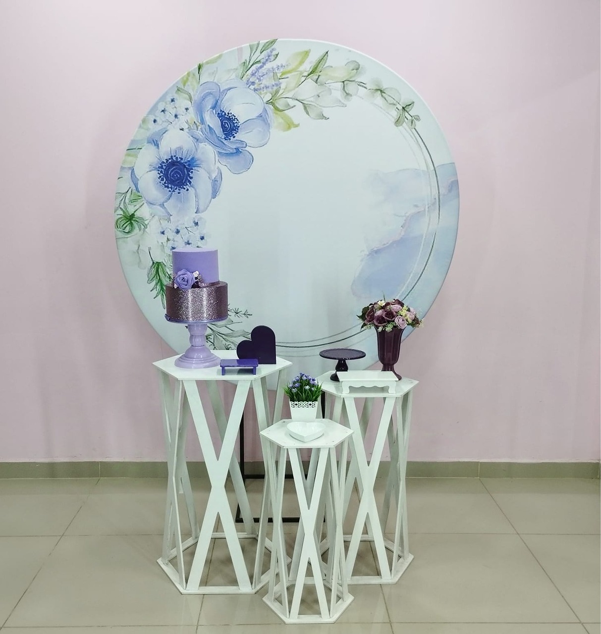 Kit Adulto Floral Lilás Número 5 - pampegueemonte