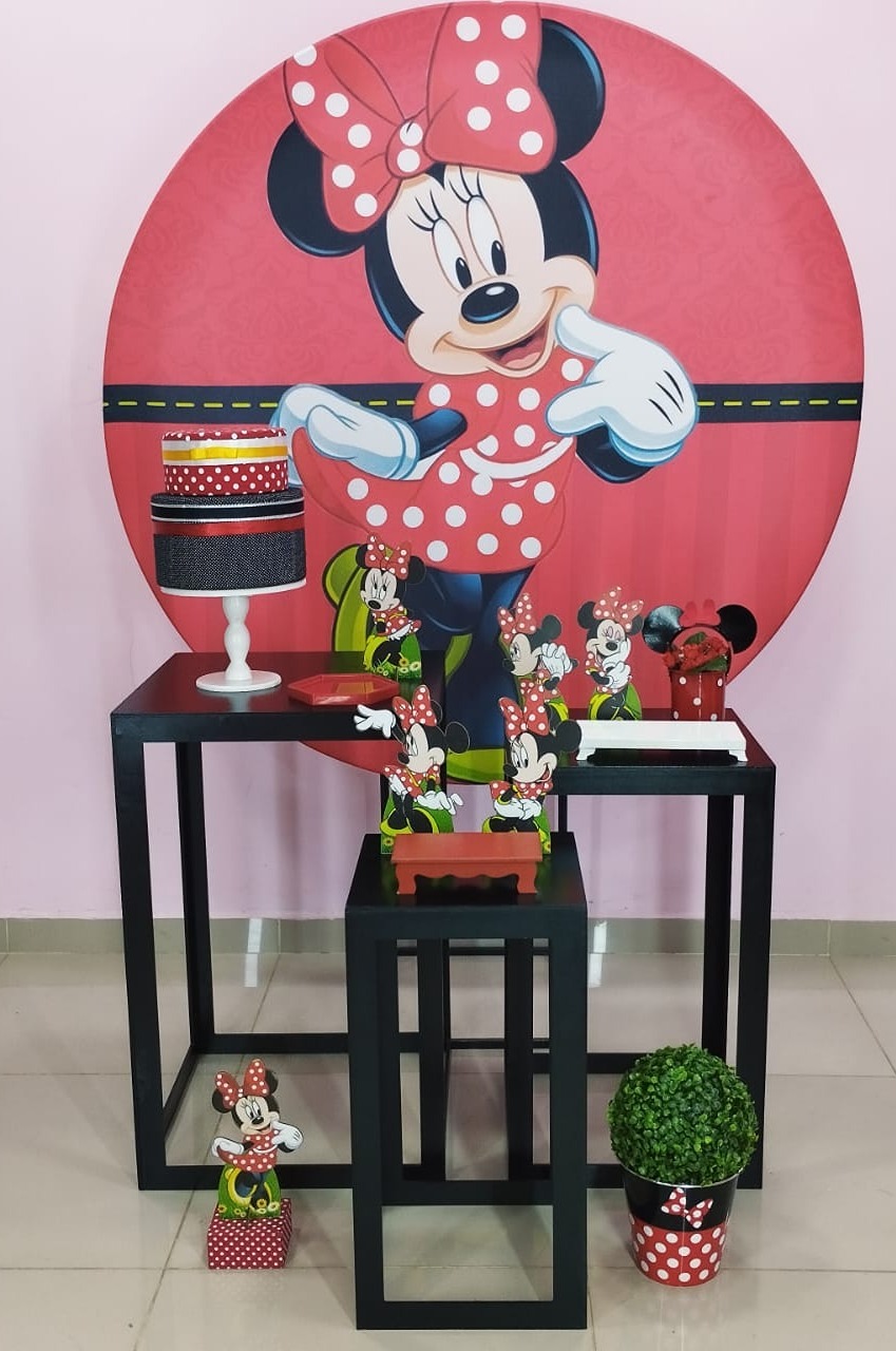 Kit Minnie Vermelha Numero 10 - pampegueemonte