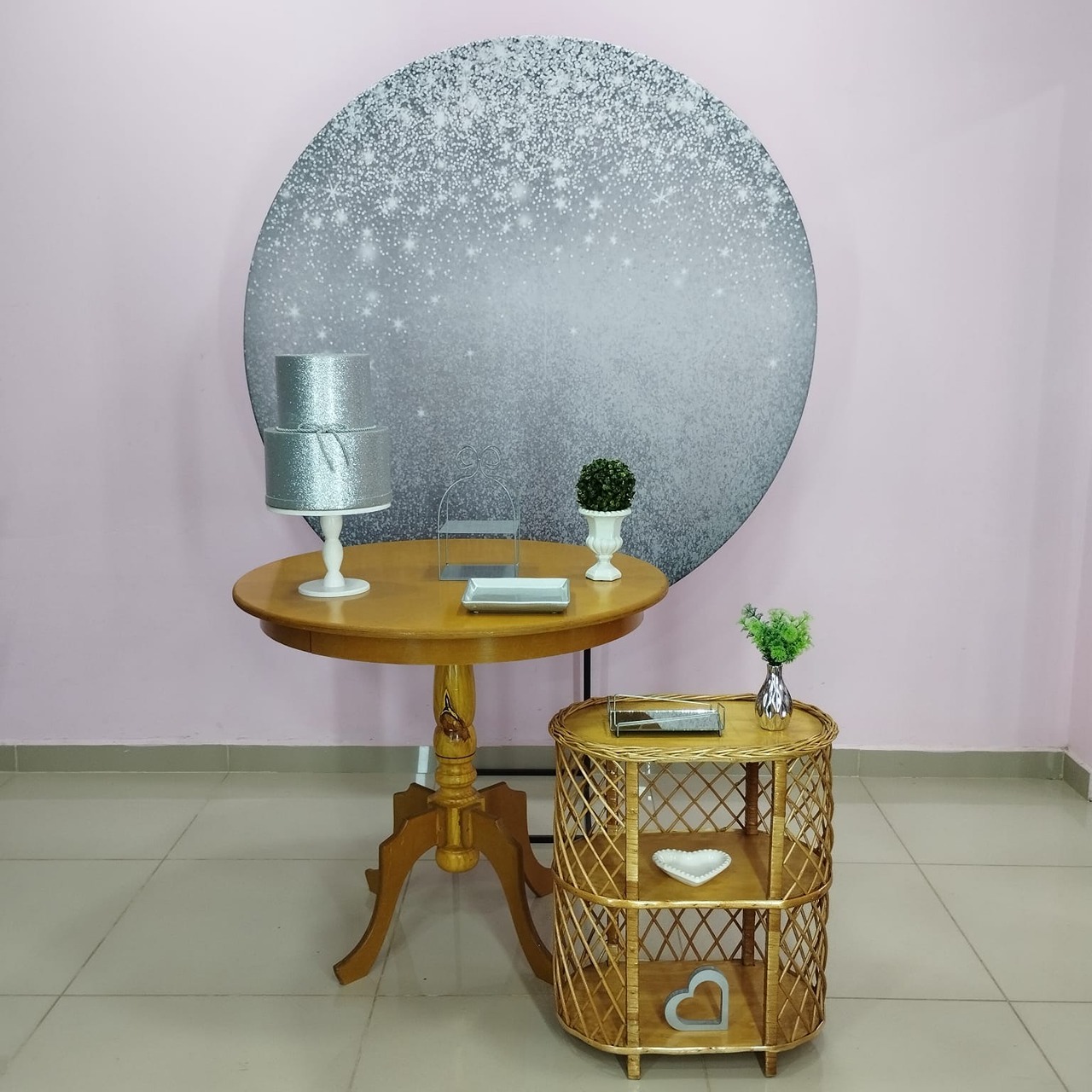 Kit Adulto Prata Com Glitter Número 8 - pampegueemonte