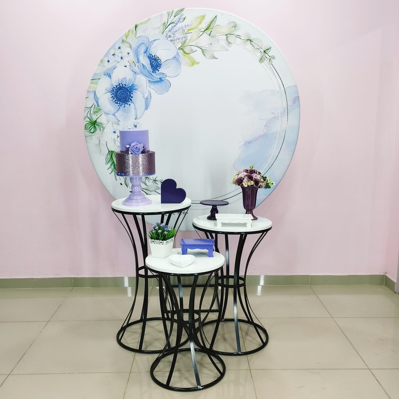 Kit Adulto Floral Lilás Número 3 - pampegueemonte
