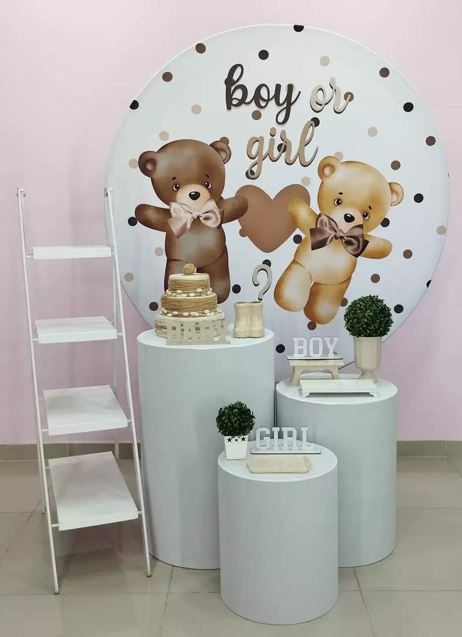 Kit Chá Revelação Urso Numero 5 - pampegueemonte