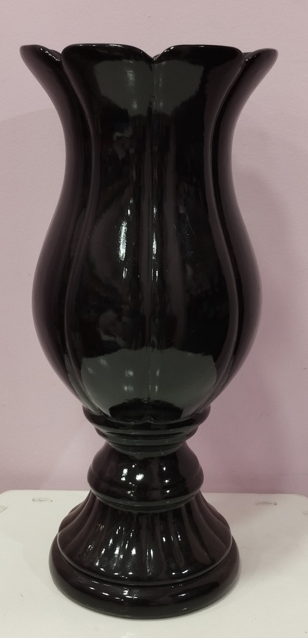 Vaso de Louça Preto Grande - pampegueemonte