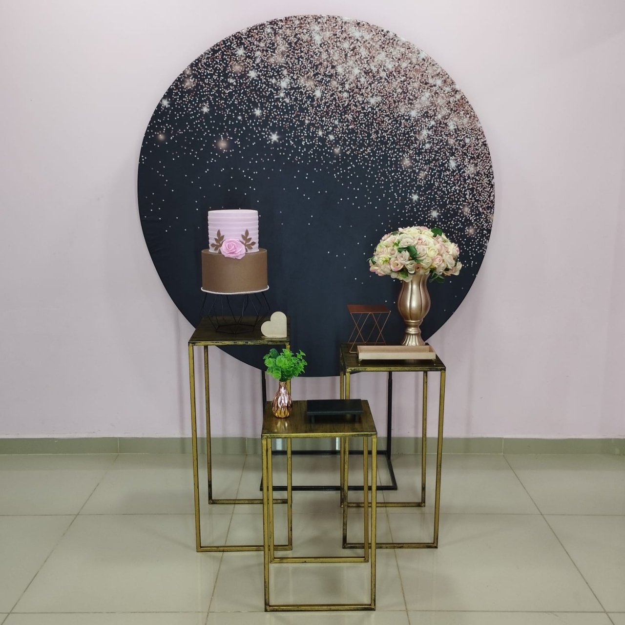 Kit Adulto Preto Com Glitter Rose Numero 2 - pampegueemonte