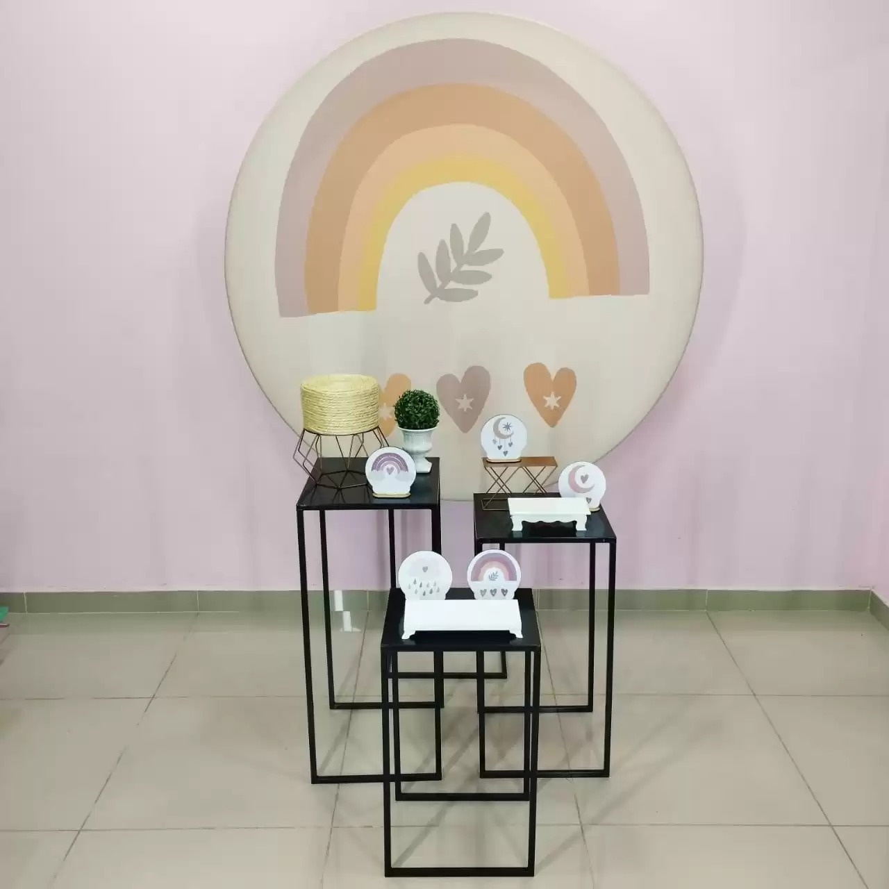 Kit Arco Íris Boho Numero 6 - pampegueemonte