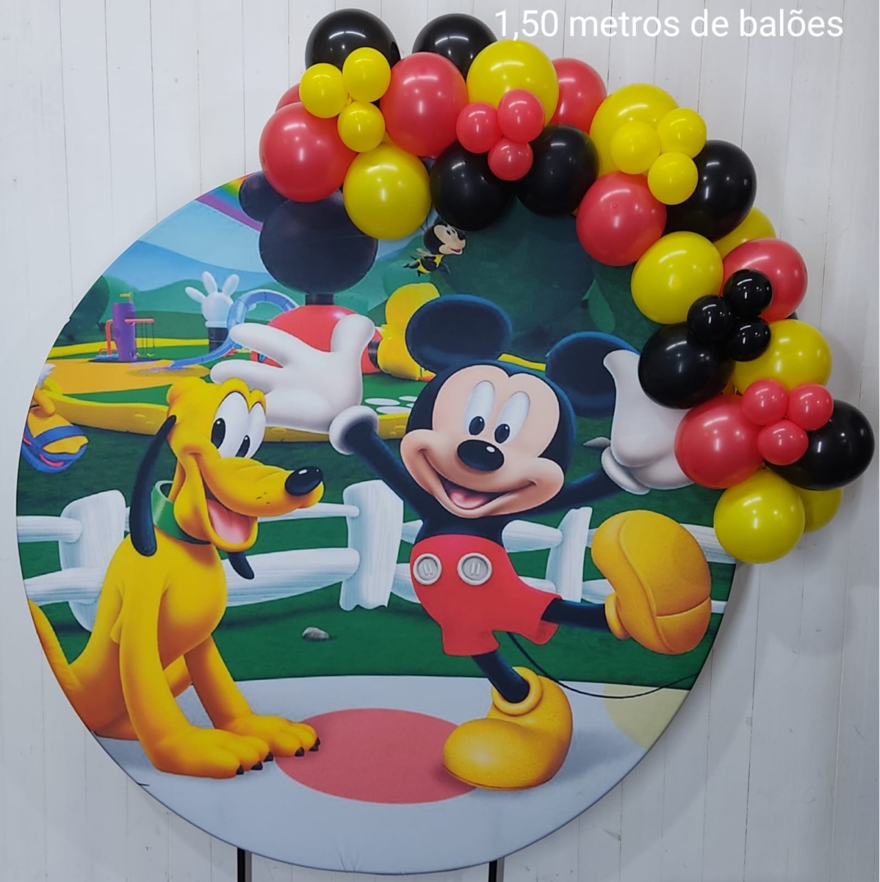 Arco de Balões 1,50 Metros Mickey - pampegueemonte
