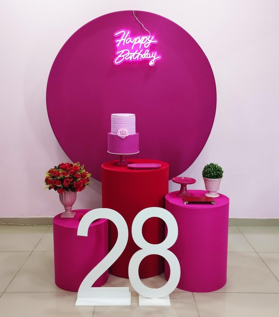 Kit Pink E Vermelho Numero 2 - pampegueemonte