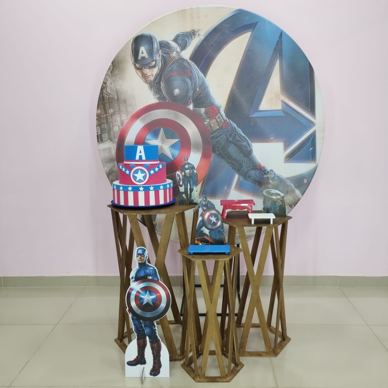 Kit Capitão América Numero  6 - pampegueemonte