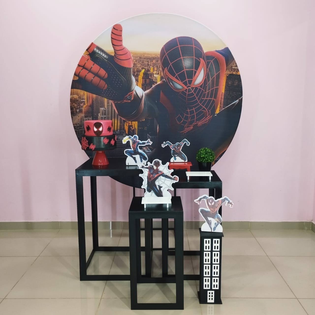Kit Homem Aranha Preto Numero 8 - pampegueemonte