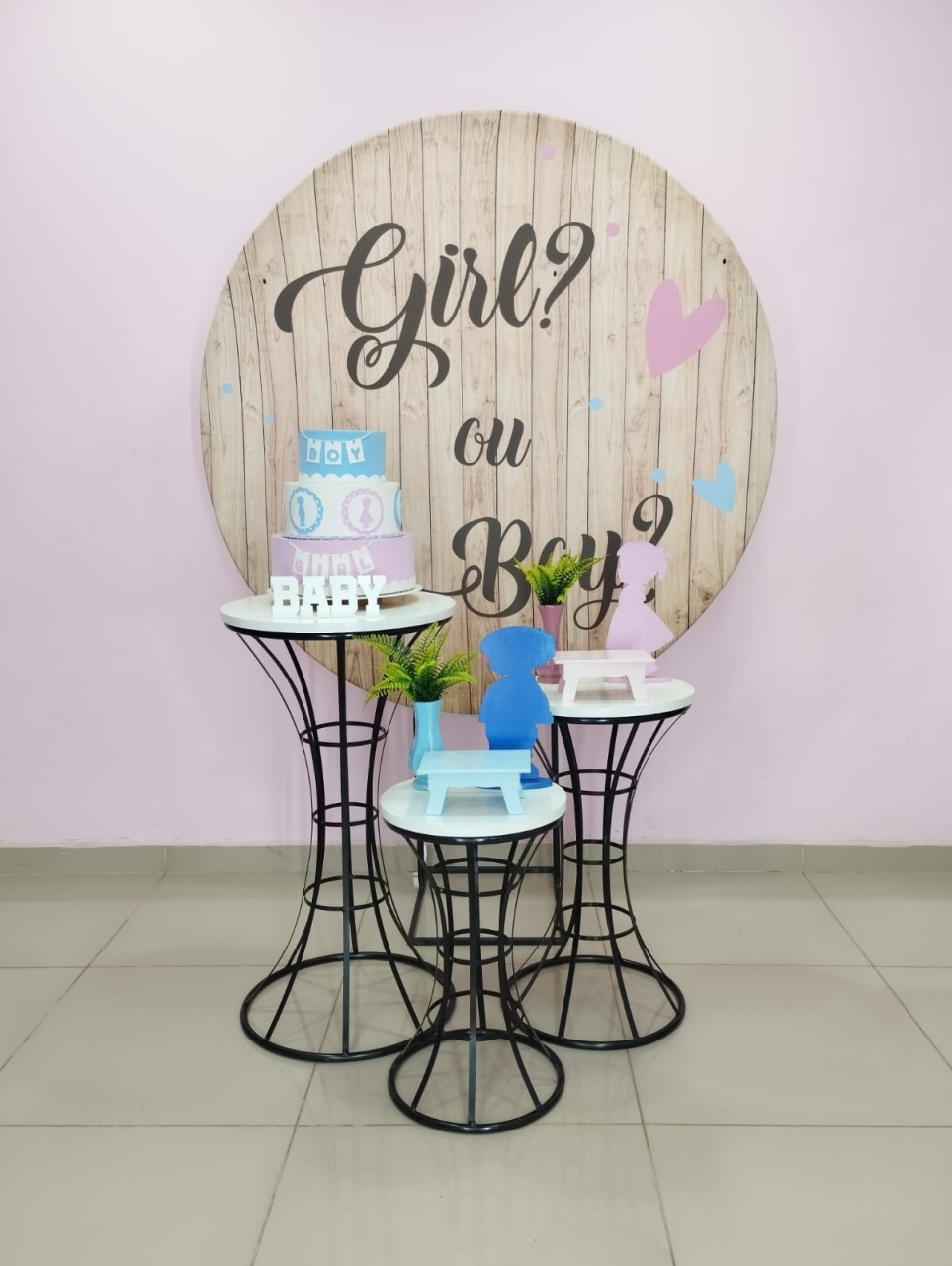 Kit Chá Revelação Rosa E Azul Numero 8 - pampegueemonte