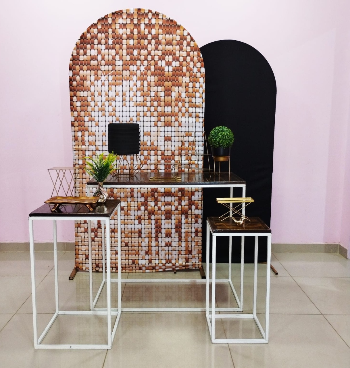 Kit Adulto Preto E Dourado Numero 8 - pampegueemonte