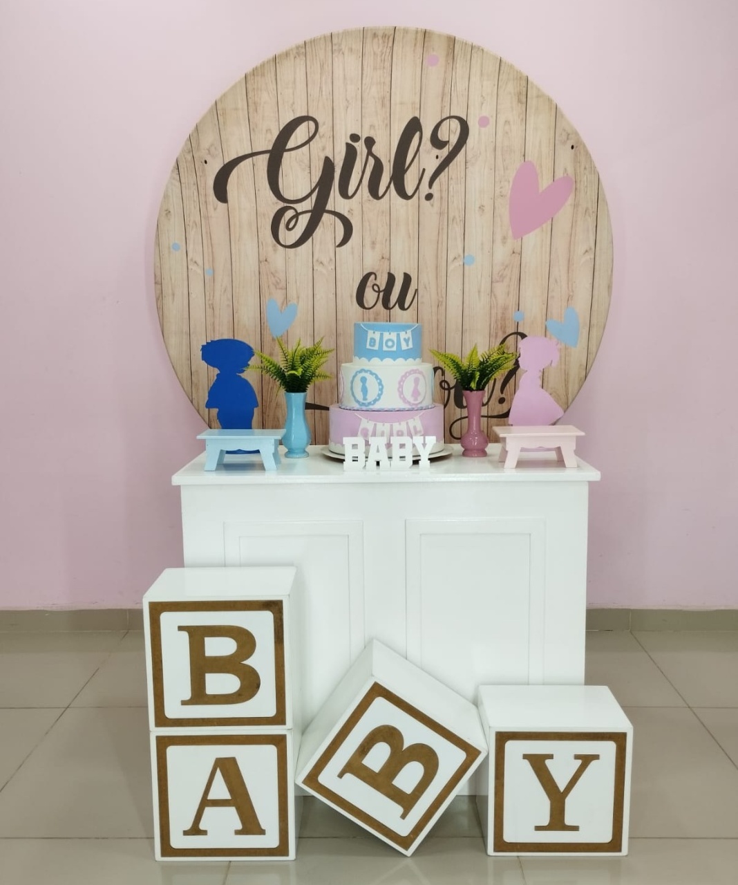 Kit Chá Revelação Rosa E Azul Numero 2 - pampegueemonte
