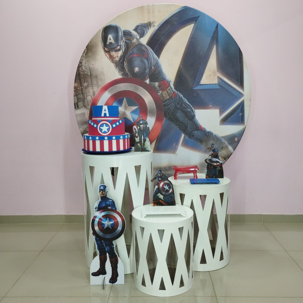 Kit Capitão América Numero  5 - pampegueemonte