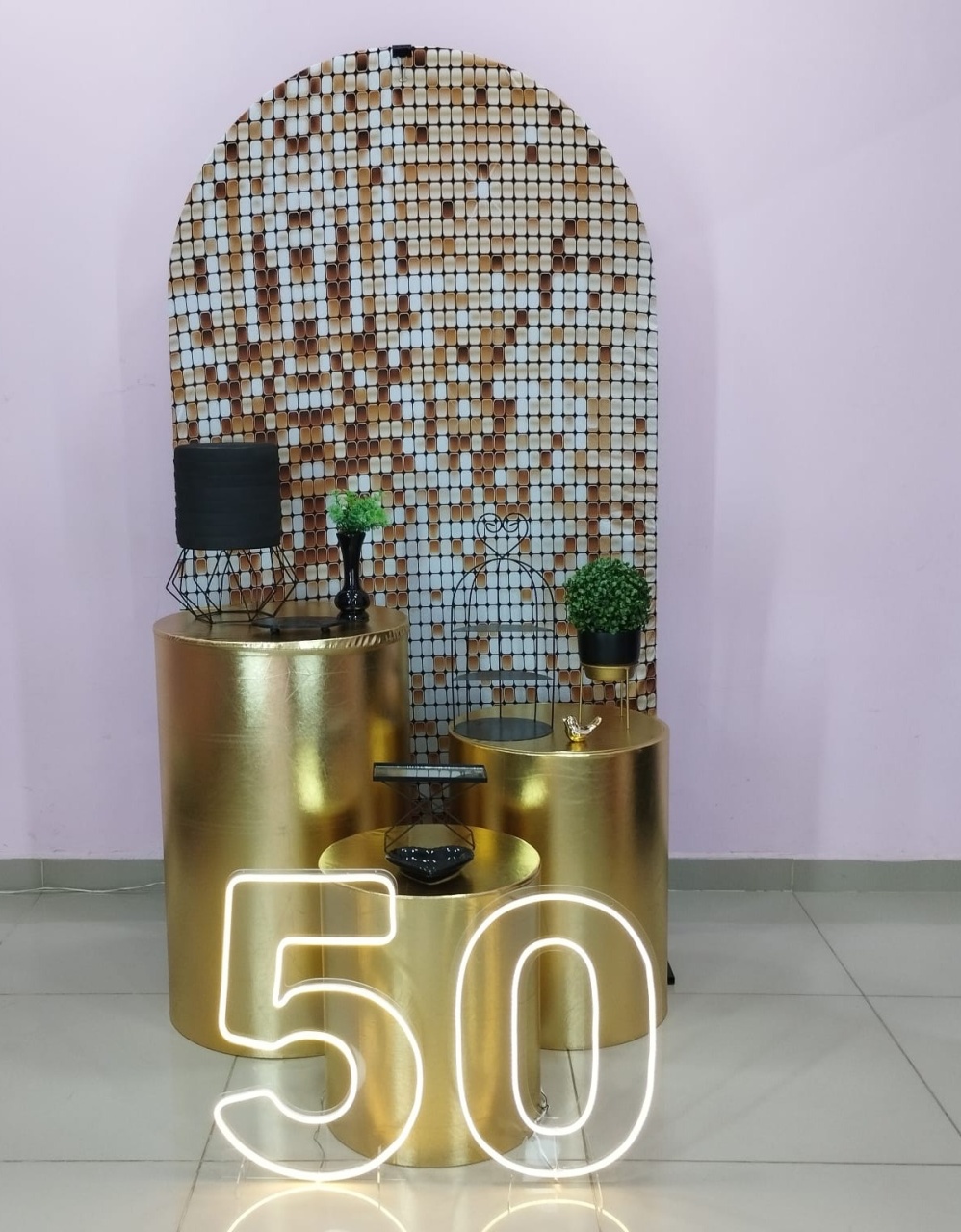 Kit Adulto Preto E Dourado Numero 1 - pampegueemonte