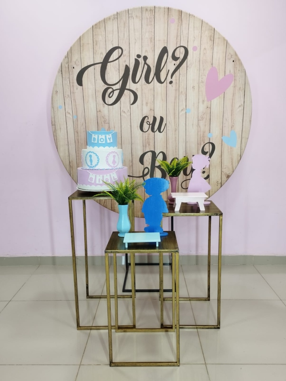 Kit Chá Revelação Rosa E Azul Numero 11 - pampegueemonte