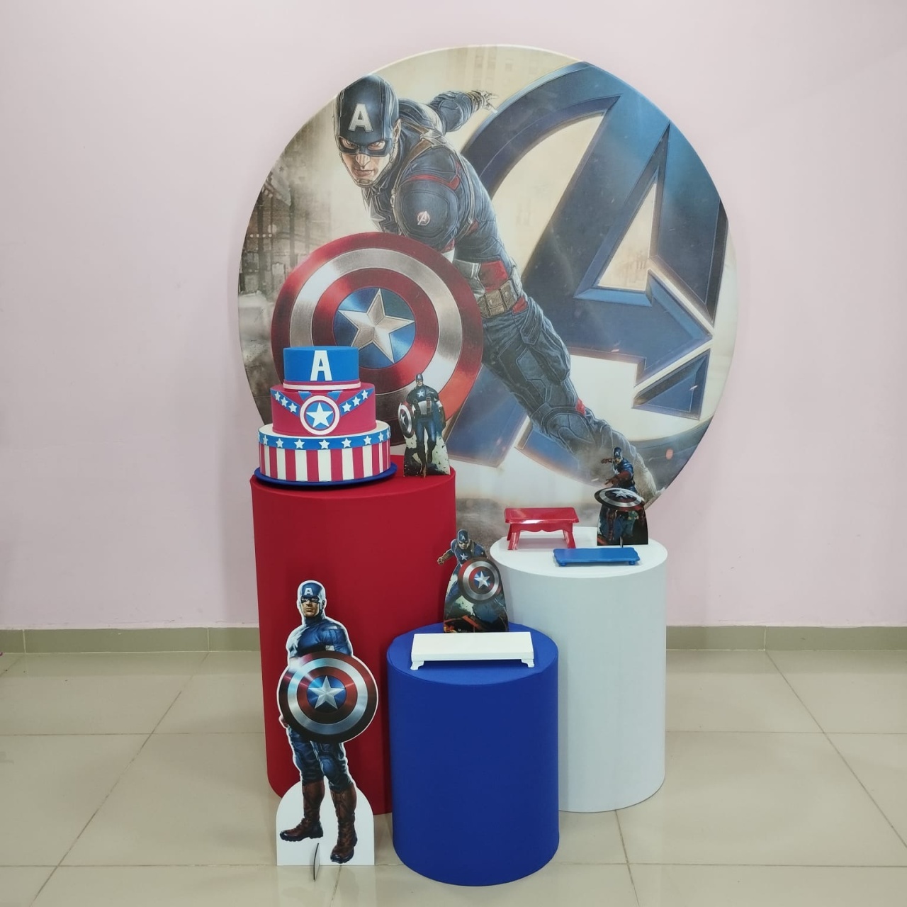 Kit Capitão América Numero  12 - pampegueemonte