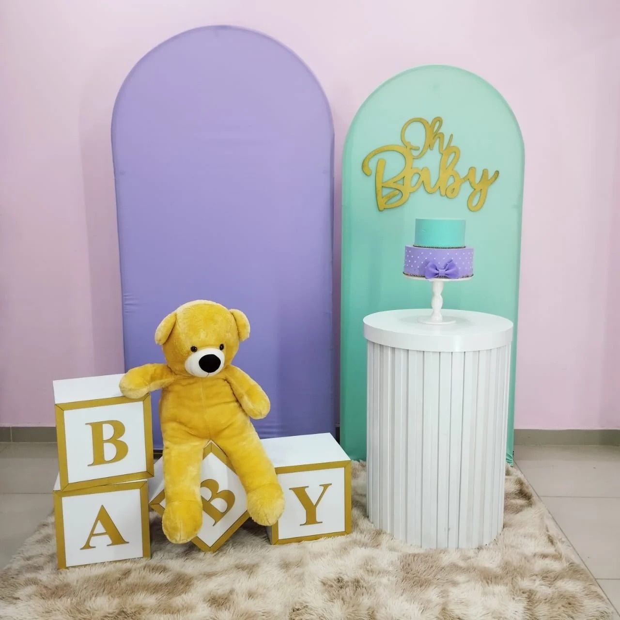 Kit Chá Revelação Lilás E Verde Numero 2 - pampegueemonte