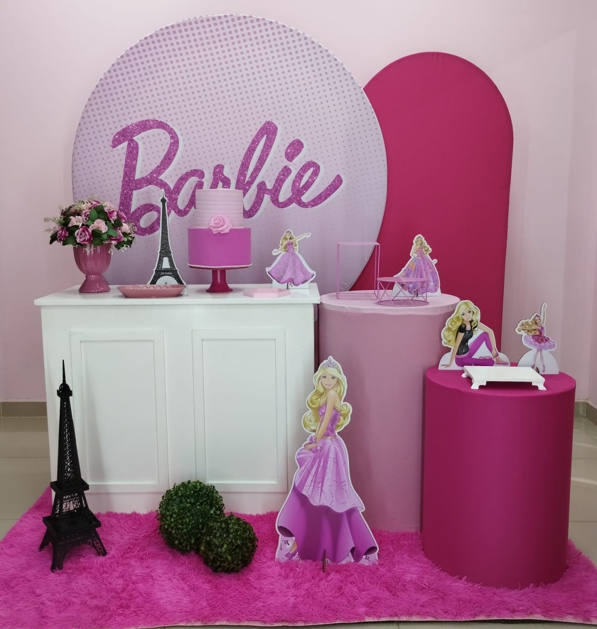 Kit Barbie Com Nome Numero 5 - pampegueemonte