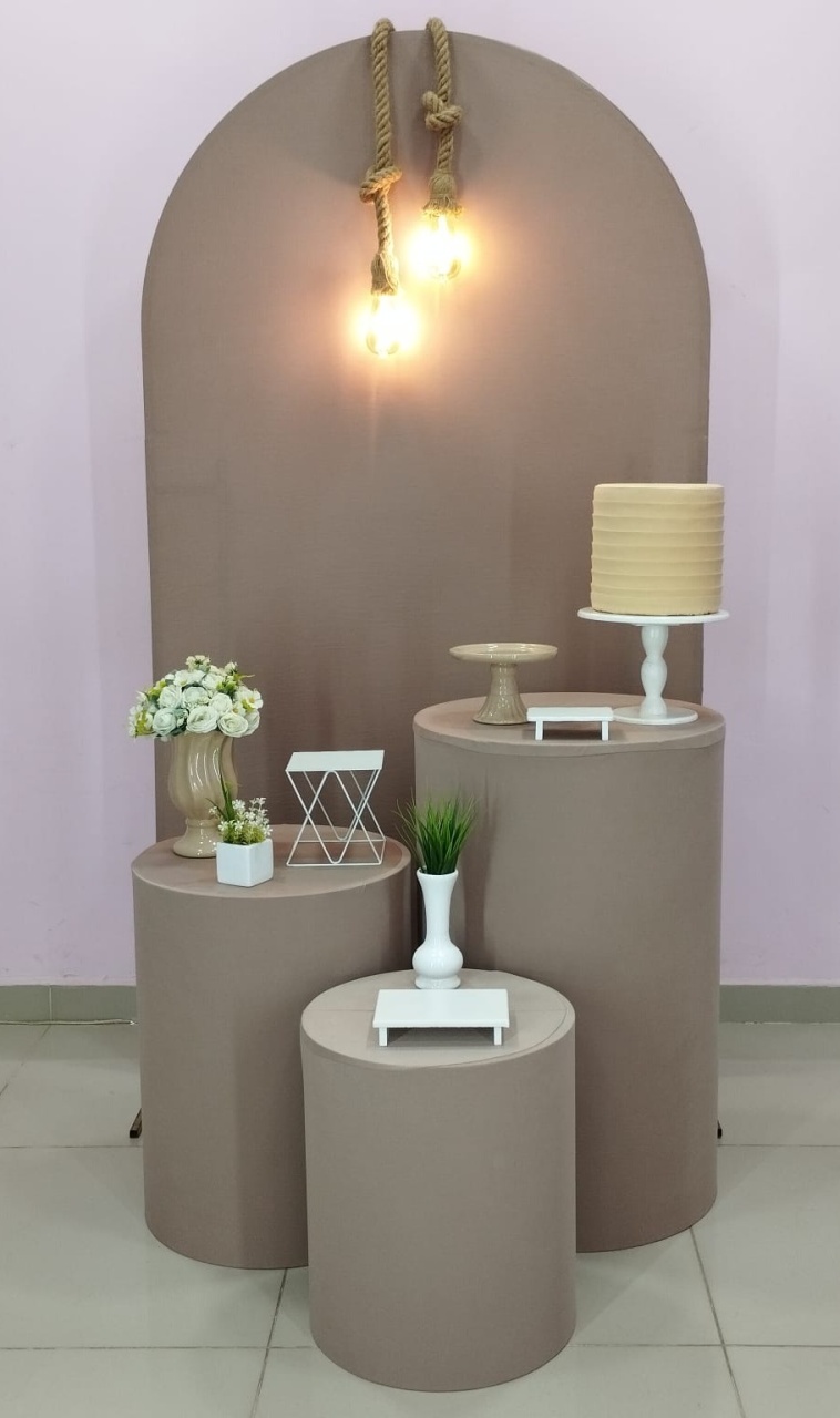 Kit Adulto 60 Anos Nude Marrom E Branco Numero 2 - pampegueemonte