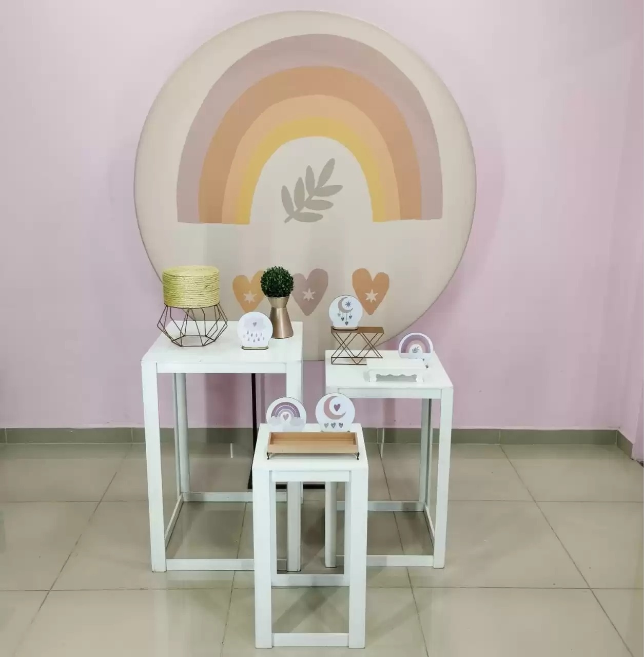 Kit Arco Íris Boho Numero 14 - pampegueemonte
