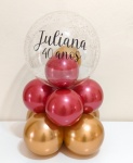 Bubble de Mesa 40Cm de Altura Com Glitter - imagem 3