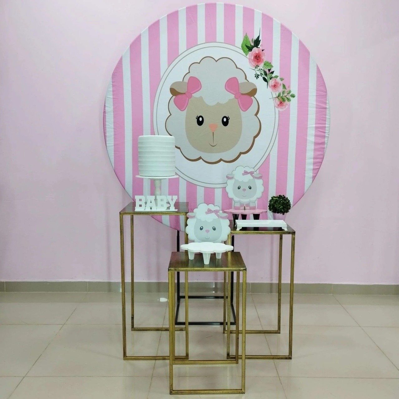 Kit Ovelha Rosa Numero 5 - pampegueemonte