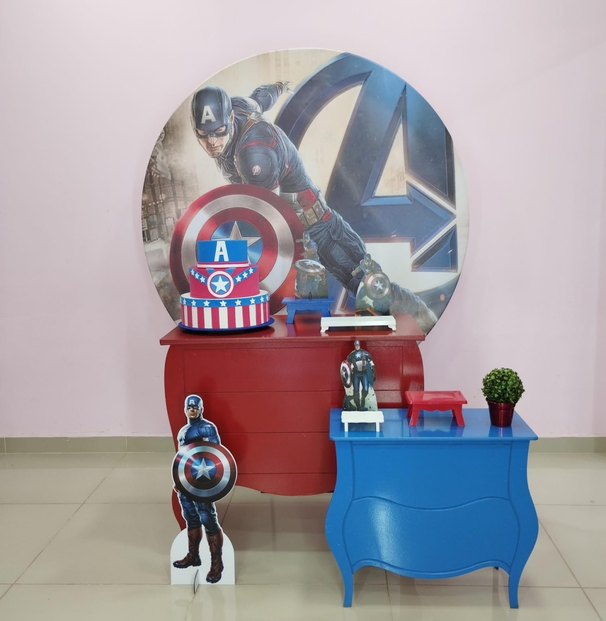 Kit Capitão América Numero  7 - pampegueemonte