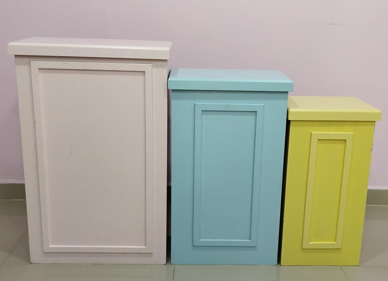 Trio Mesa Boiserie Colorida Candy Mdf  - pampegueemonte