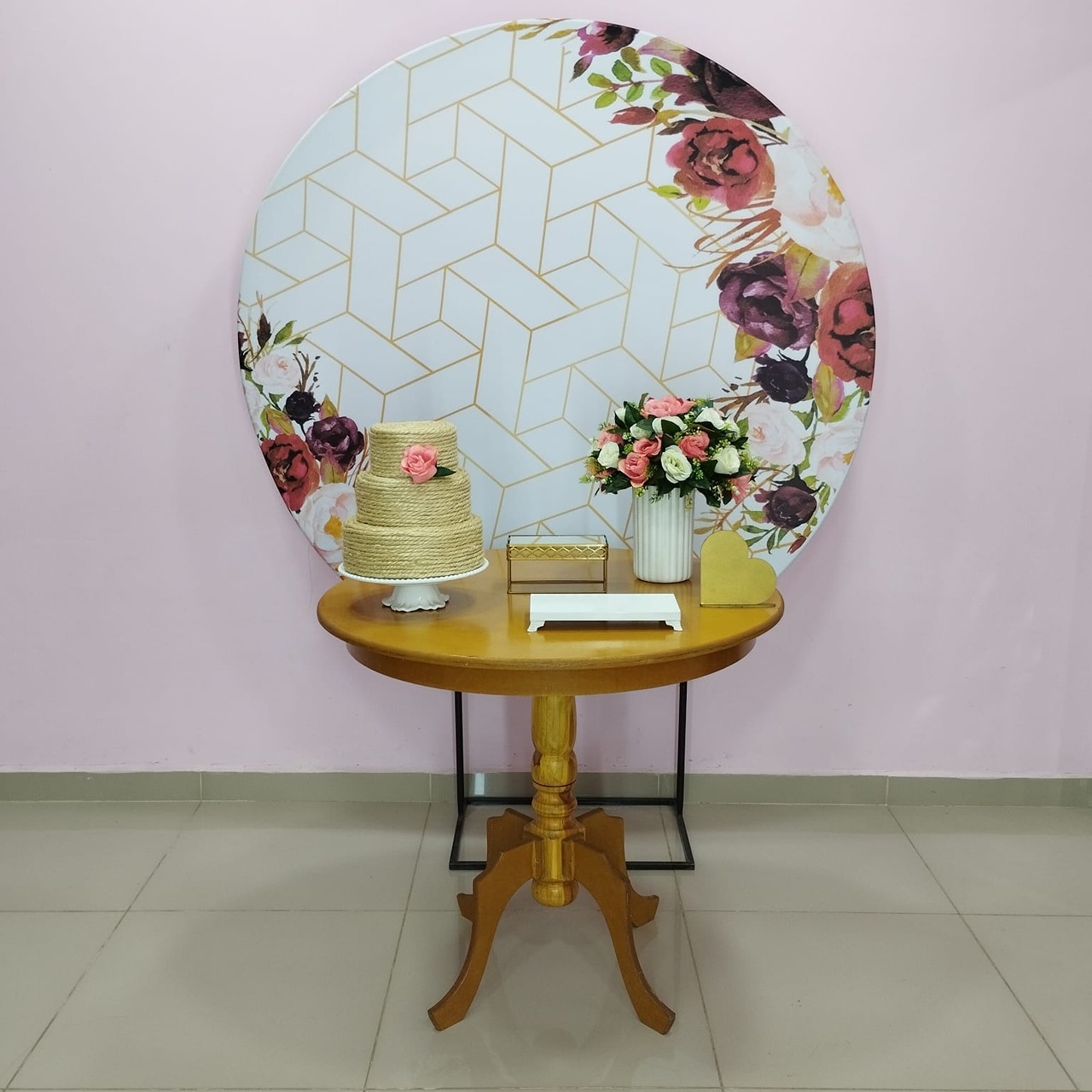Kit Adulto Floral Salmão E Marsala Número 8 - pampegueemonte