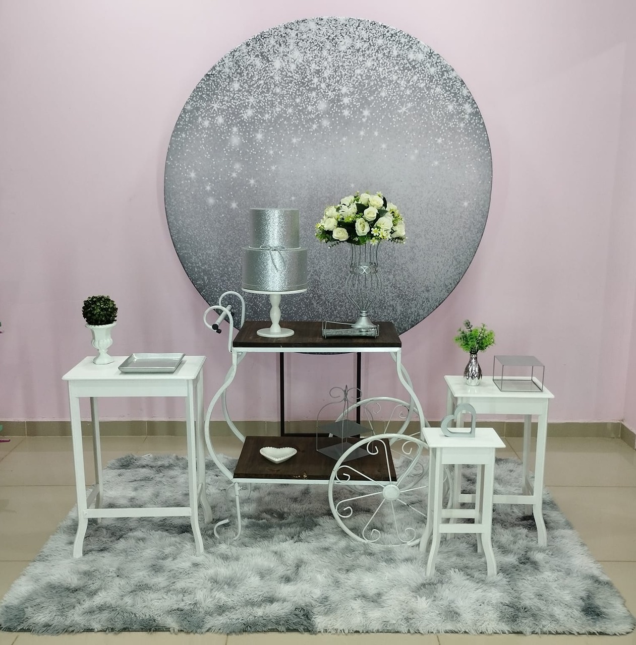 Kit Adulto Prata Com Glitter Número 2 - pampegueemonte