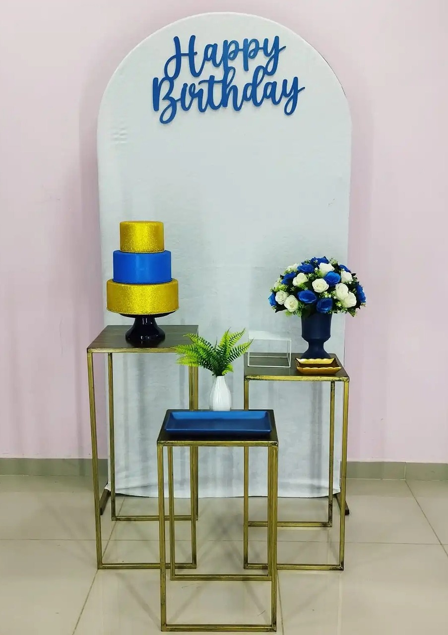 Kit Adulto Azul E Branco Número 4  - pampegueemonte