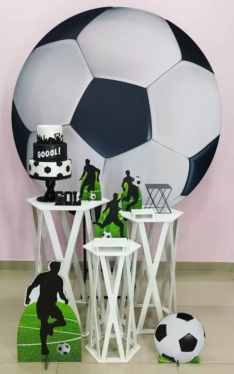 Kit Futebol Branco E Preto Numero 9 - pampegueemonte
