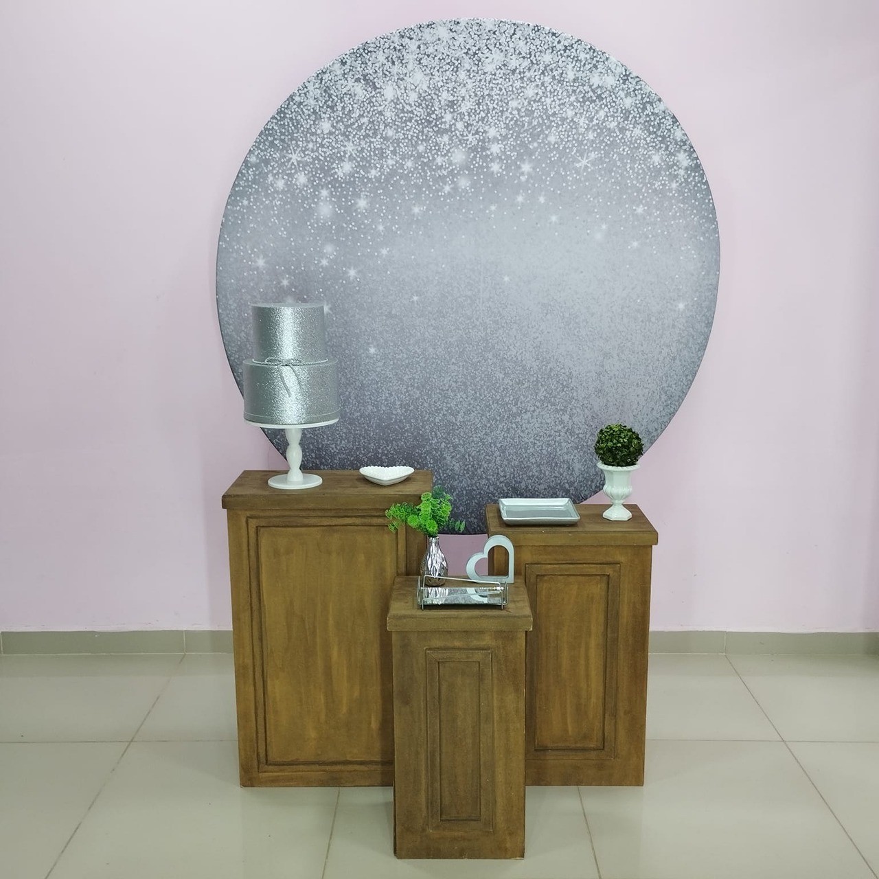Kit Adulto Prata Com Glitter Número 10 - pampegueemonte