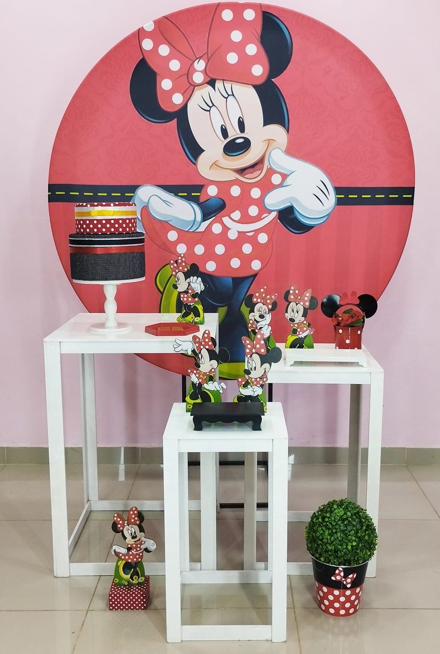 Kit Minnie Vermelha Numero 11 - pampegueemonte