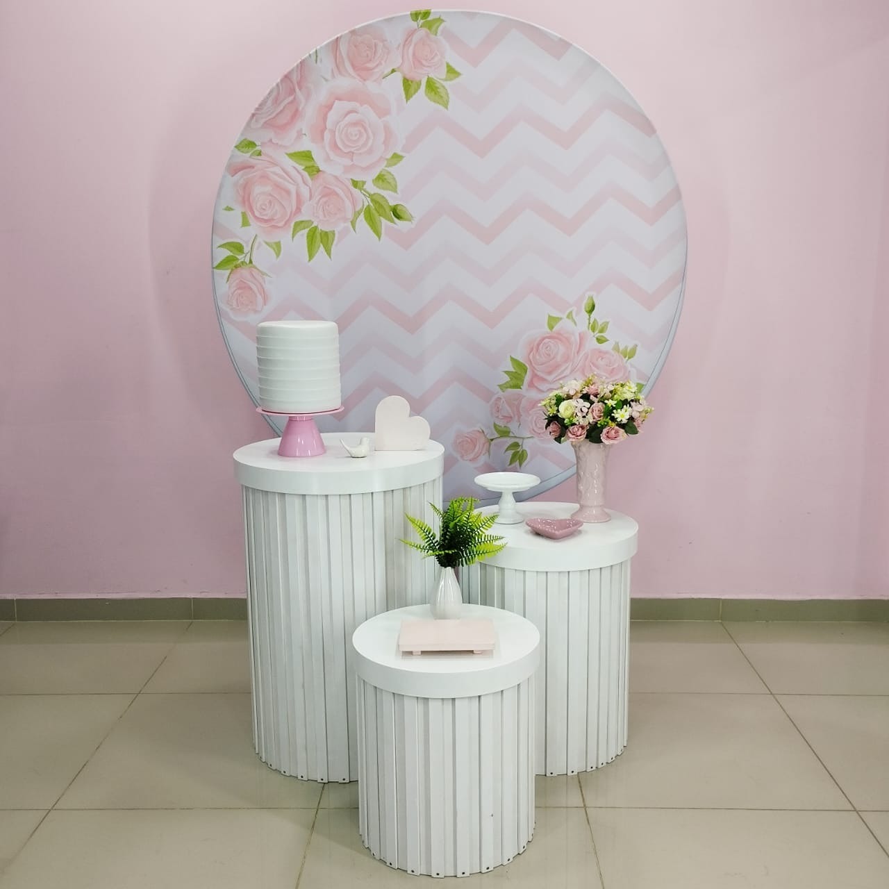Kit Adulto Floral Rosa Numero 8 - pampegueemonte