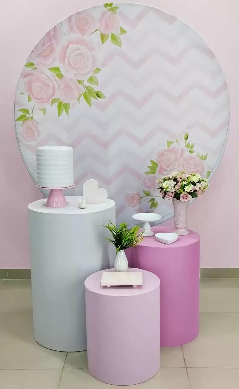 Kit Adulto Floral Rosa Numero 7 - pampegueemonte