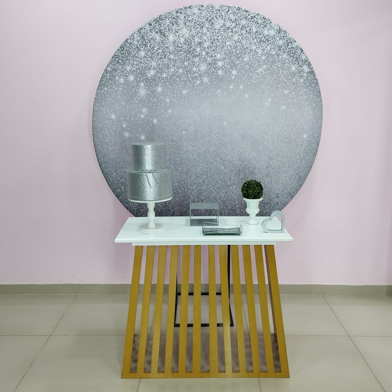 Kit Adulto Prata Com Glitter Número 12 - pampegueemonte