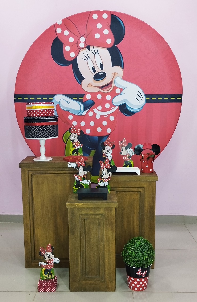 Kit Minnie Vermelha Numero 2 - pampegueemonte