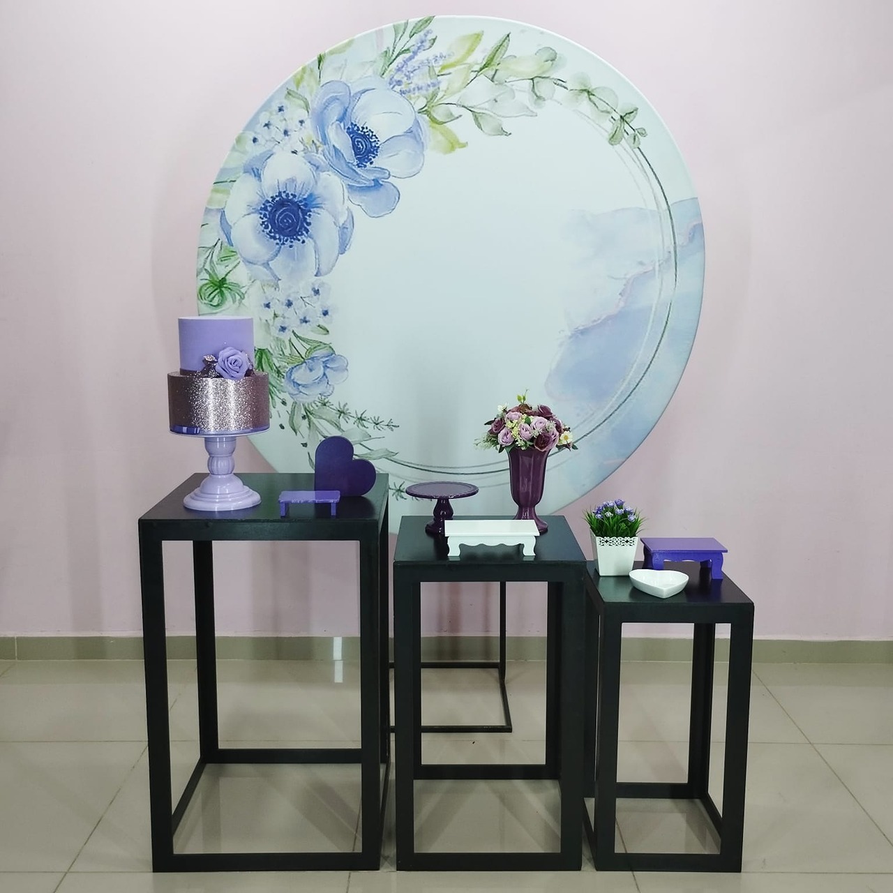 Kit Adulto Floral Lilás Número 7 - pampegueemonte