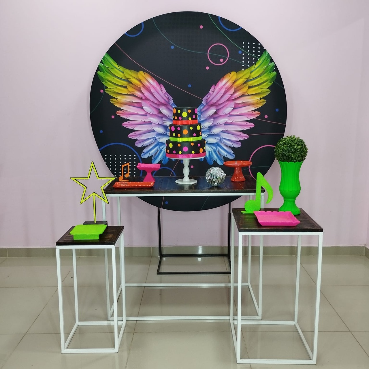 Kit Asa Neon Numero 7 - pampegueemonte