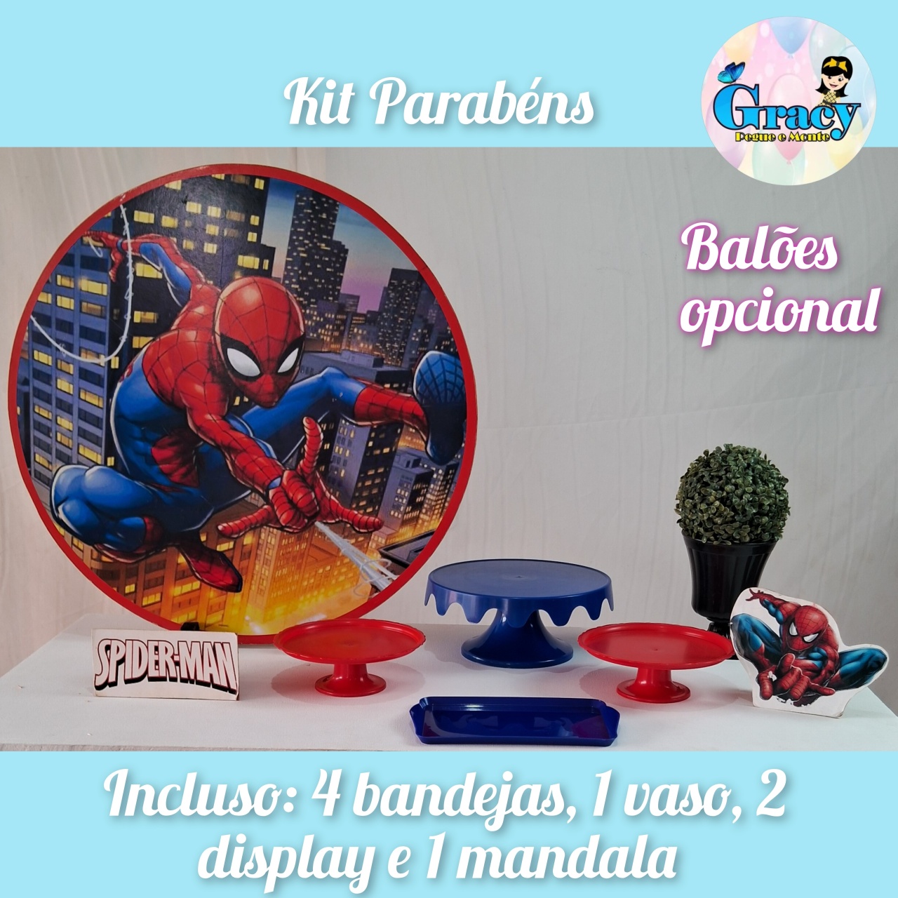 Kit Parabens Homem Aranha - gracypeguemonte