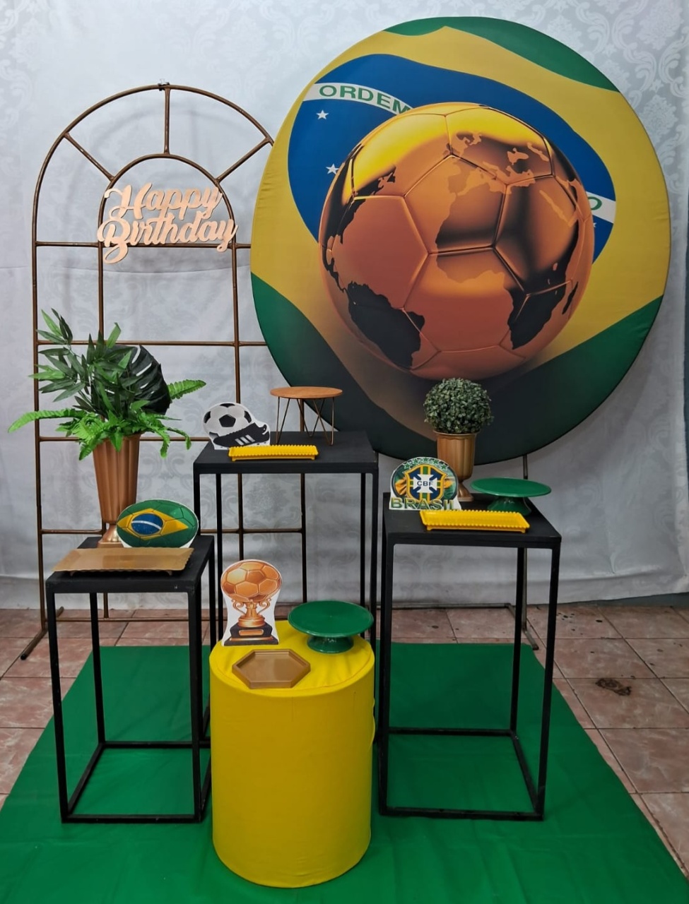 Futebol Copa Do Mundo/Bola Dourada Kit 3 - gracypeguemonte