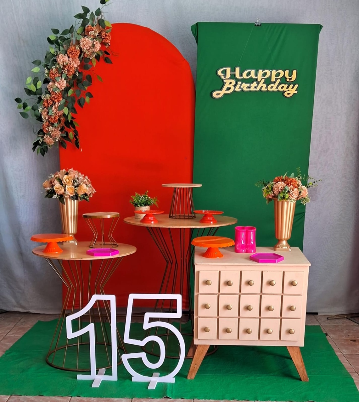 Happy Birthday Laranja E Verde - gracypeguemonte
