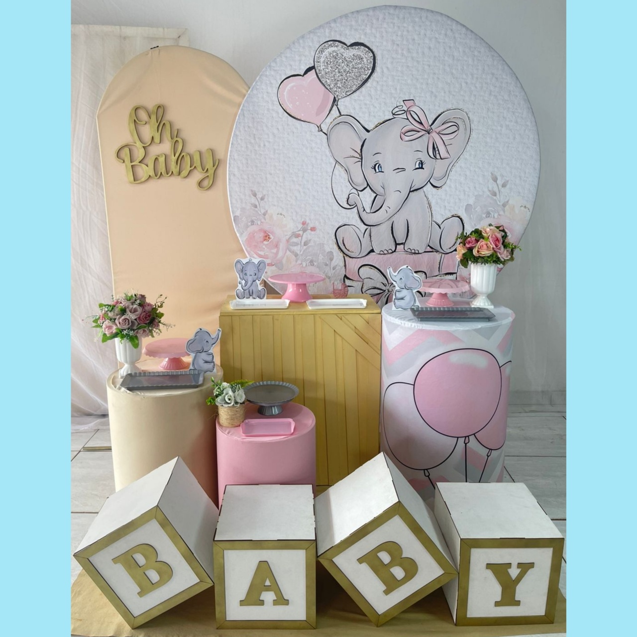 Cha de Bebe / Elefantinha Menina 2 - gracypeguemonte